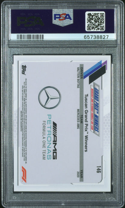 2021 Topps Chrome Formula 1 Lewis Hamilton #146 Orange Red Refractor PSA 10