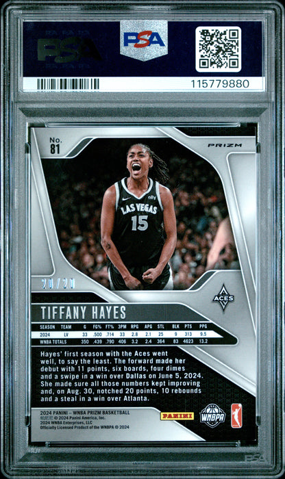 2024 Panini Prizm WNBA- Tiffany Hayes #81 - Cherry Blossoms FOTL /20 - PSA - /20