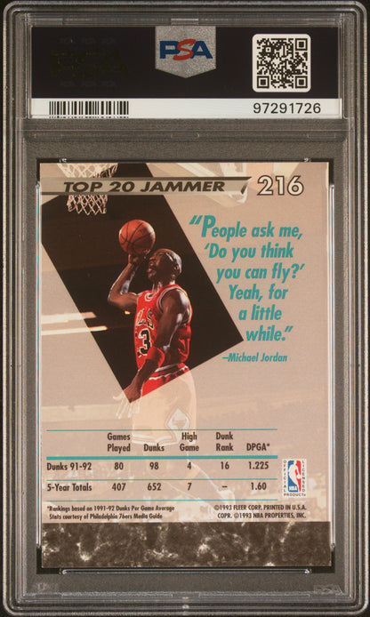 1992 Ultra Michael Jordan #216 PSA 7