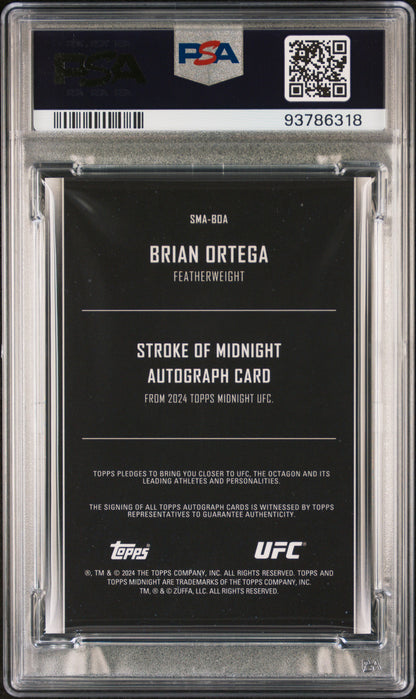 2024 Midnight UFC - Brian Ortega - Midnight Auto /5 -Daybreak /5 AUTO - PSA 10