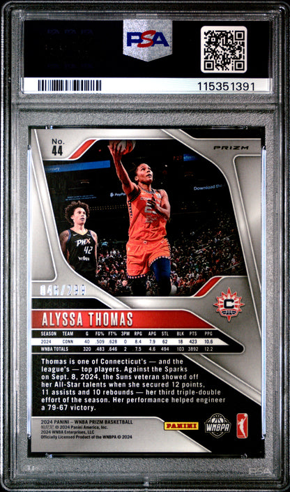 2024 Panini Prizm WNBA - Alyssa Thomas #44 - Red /299 - PSA - /299