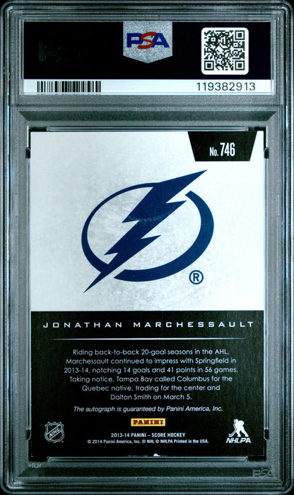 2013 Panini Rookie Anthology Hockey -Jonathan Marchessault - ROOKIE AUTO - PSA