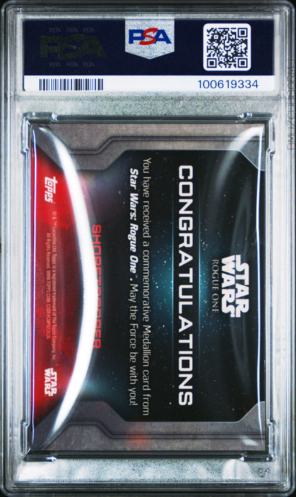 2016 Star Wars - Shoretrooper - Rogue One Medallions - SILVER /99 - PSA - 69/99