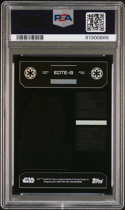 2023 Topps Star Wars - Enemies Of The Empire /10 - Ahsoka Tano BLACK /10 - PSA
