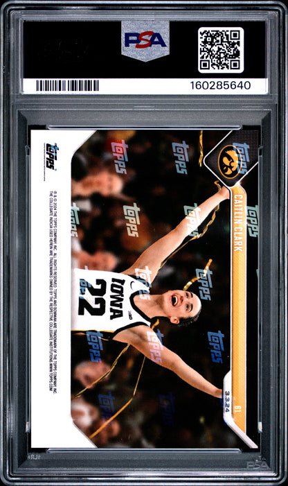 2023 Bowman U Now - Caitlin Clark #61 - PSA 10