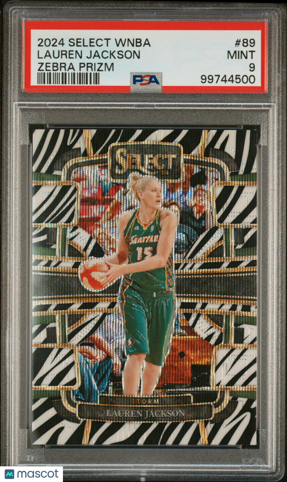2024 Panini Select Lauren Jackson #89 Zebra Parallel SSP CASE HIT PSA 9