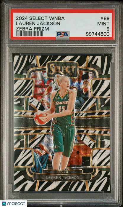 2024 Panini Select Lauren Jackson #89 Zebra Parallel SSP CASE HIT PSA 9