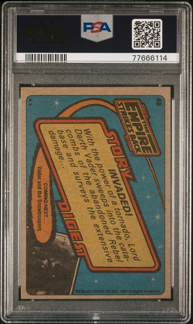 1980 Topps Star Wars - The Empire Strikes Back - Invaded! #49 - PSA 7