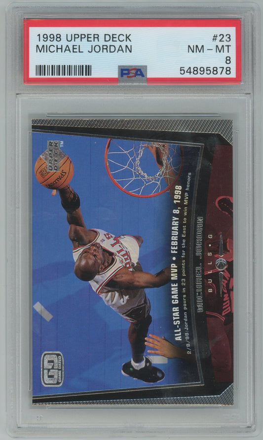 1998 Upper Deck - Michael Jordan #23 - MJ All-Star Game MVP - MJ HOFer - PSA