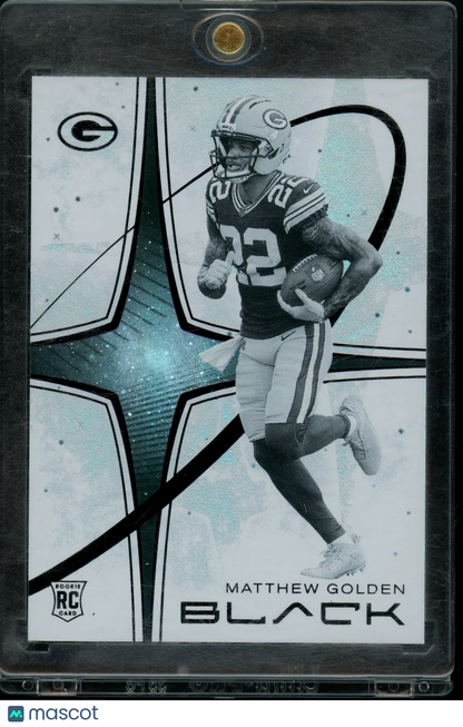 2025 Panini Black Football Matthew Golden #24 RC
