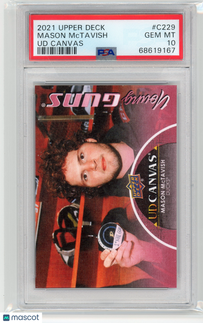 2021-2022 Upper Deck UD Canvas Mason Mctavish #C229 PSA 10