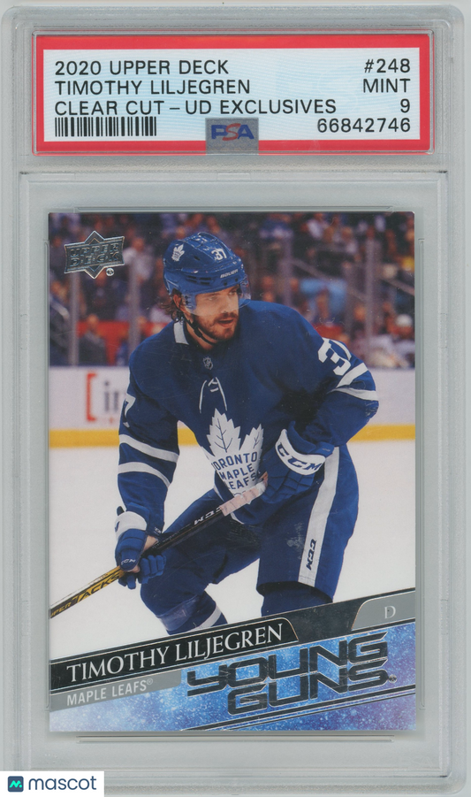 2020 Upper Deck Hockey Young Guns #248 Timothy Liljegren RC Rookie PSA 9 ROOKIE