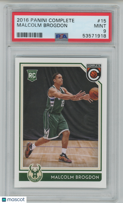 2016 Panini Complete Malcolm Brogdon ROOKIE #15 PSA 9