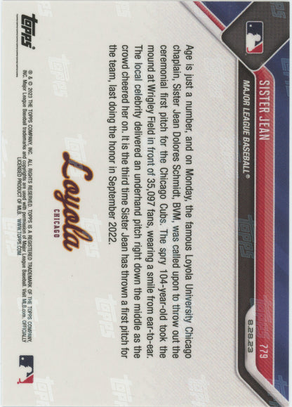 2023 Topps Now Sister Jean #779