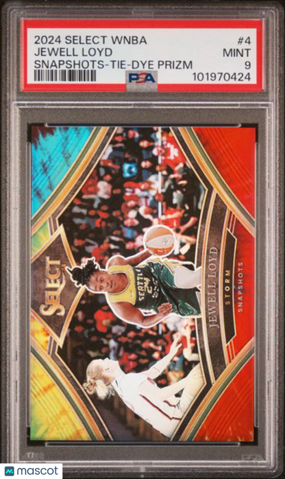 2024 Select WNBA - Jewell Loyd #4 - Tie-Dye Prizm /25 - PSA - 25/25