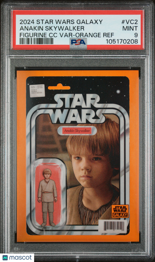 2024 Star Wars Galaxy- Anakin Skywalker - Orange Comic Cover SSP /25 - PSA - /25