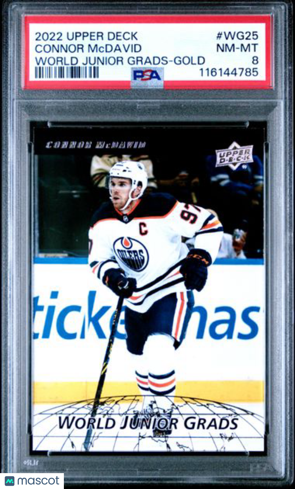 2022 Upper Deck Hockey - World Junior Grads - Gold - Connor McDavid - GOLD - PSA