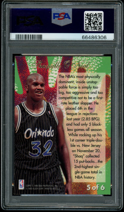 1994 Flair Rejectors - Shaquille O'Neal #5 - #5 of 6 Rejector - PSA 8