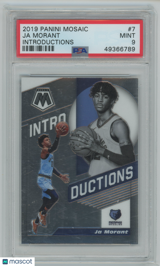 2019 Panini Mosaic Introductions Ja Morant #7 PSA 9