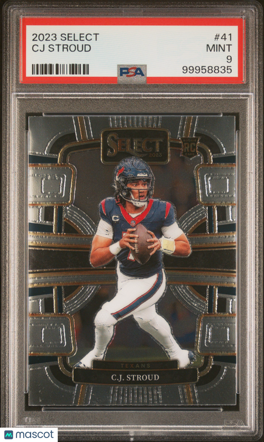 Auction #1 2023 Select #41 CJ Stroud Texans RC Rookie PSA 9 MINT - ROOKIE