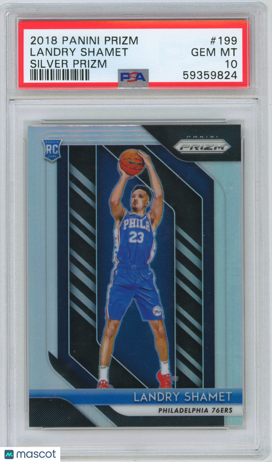 2018 Panini Prizm Landry Shamet ROOKIE #199 PSA 10