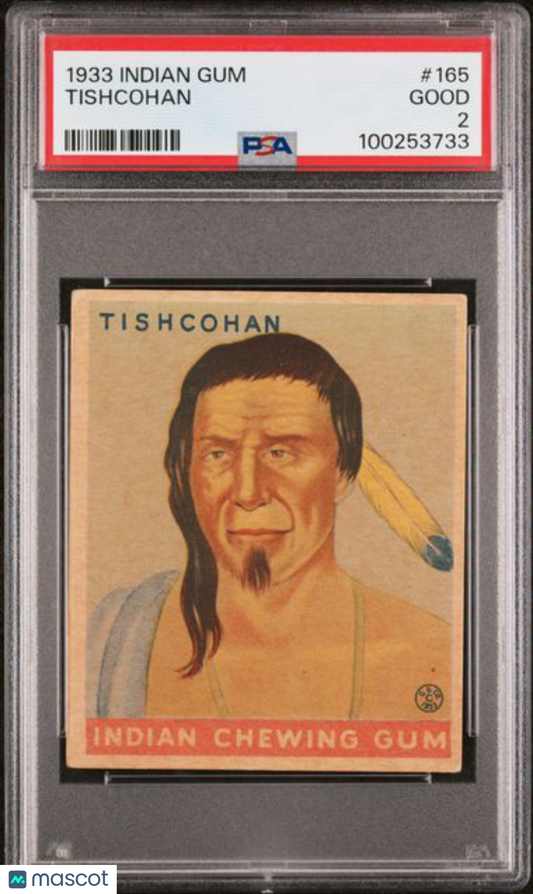 1933 Goudey Indian Gum - #165 - Tishcohan - PSA 2 GOOD