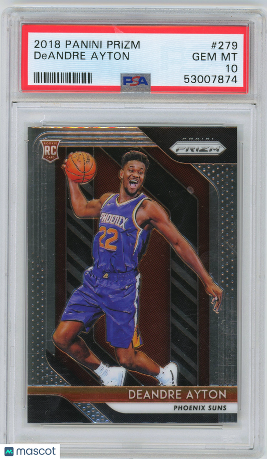 2018 Panini Prizm DeAndre Ayton ROOKIE #279 PSA 10