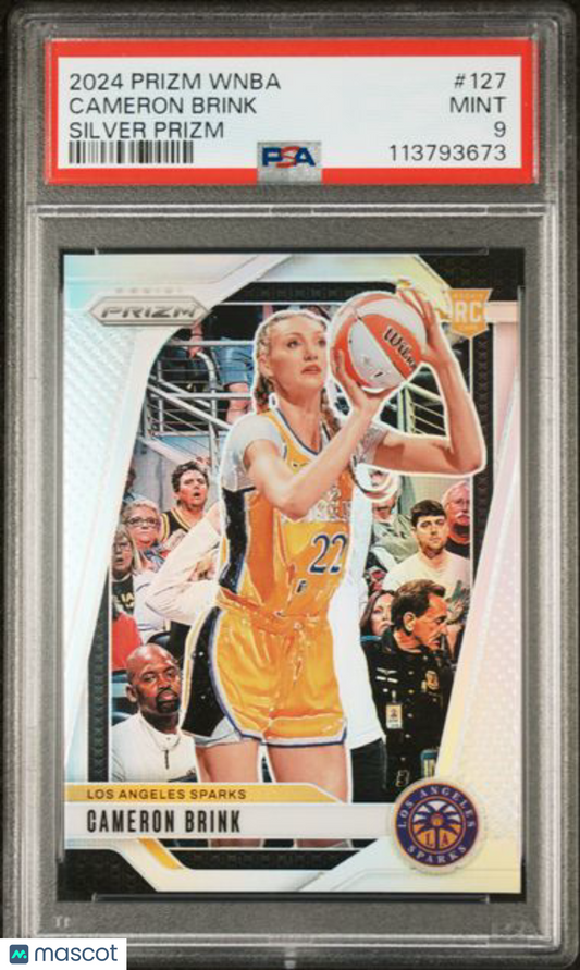 2024 Panini - Silver Prizm WNBA - Cameron Brink Sparks - ROOKIE Silver - PSA 9