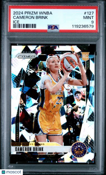 2024 Panini Prizm WNBA- Cameron Brink #127 - Cracked Ice - ROOKIE - PSA - ROOKIE