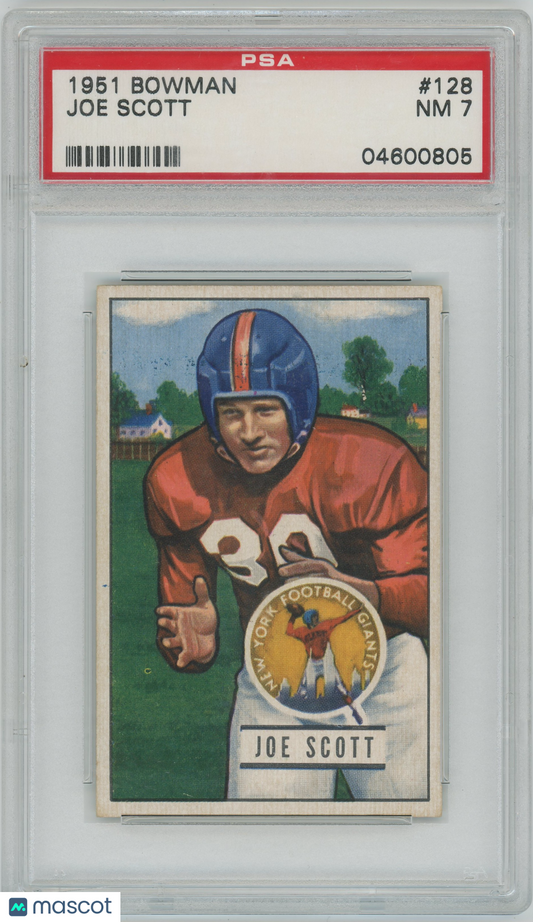 1951 Bowman Joe Scott #128 PSA 7