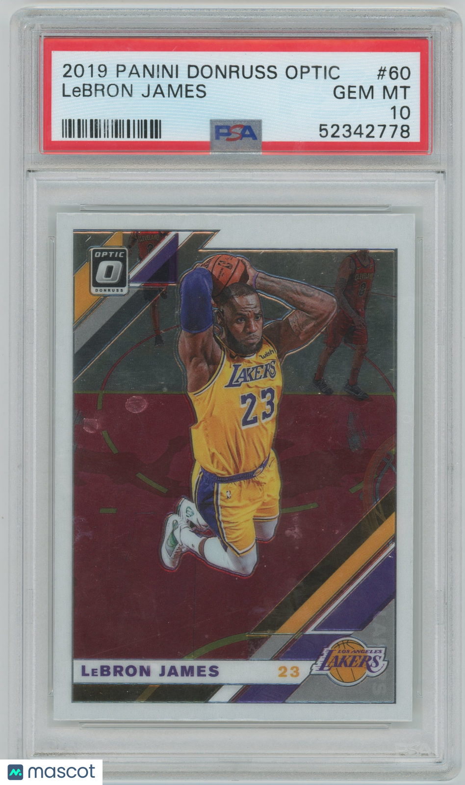 2019 Panini Donruss Optic LeBron James #60 PSA 10