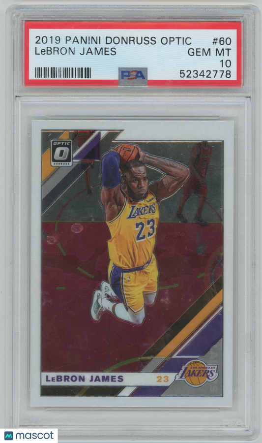 2019 Panini Donruss Optic LeBron James #60 PSA 10