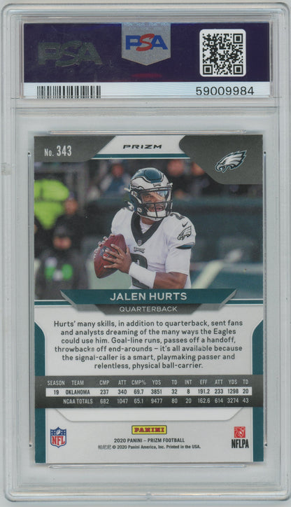2020 Panini Prizm Jalen Hurts #343 Red White Blue PSA 9 - ROOKIE - PSA - ROOKIE