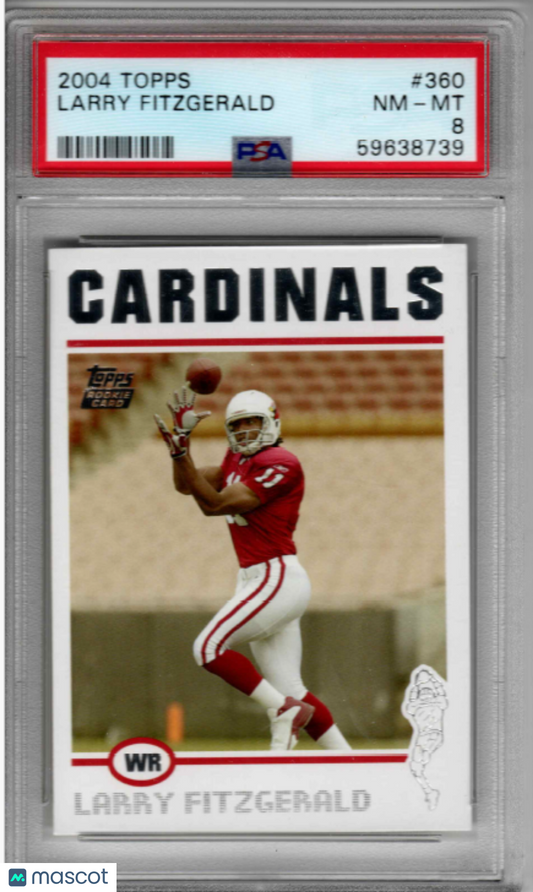 2004 Topps Larry Fitzgerald ROOKIE #360 PSA 8