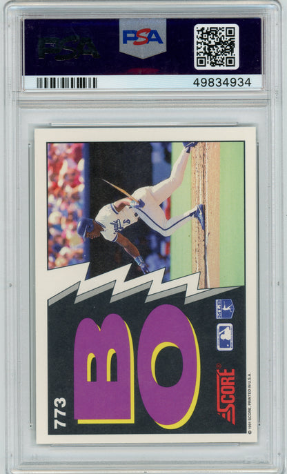 1991 Score - Bo Jackson #773 - ICONIC BAT BREAKER - PSA 8