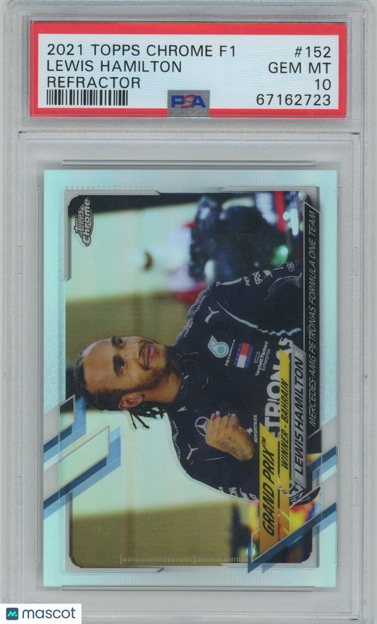 2021 Topps Chrome Formula 1 Lewis Hamilton #152 PSA 10