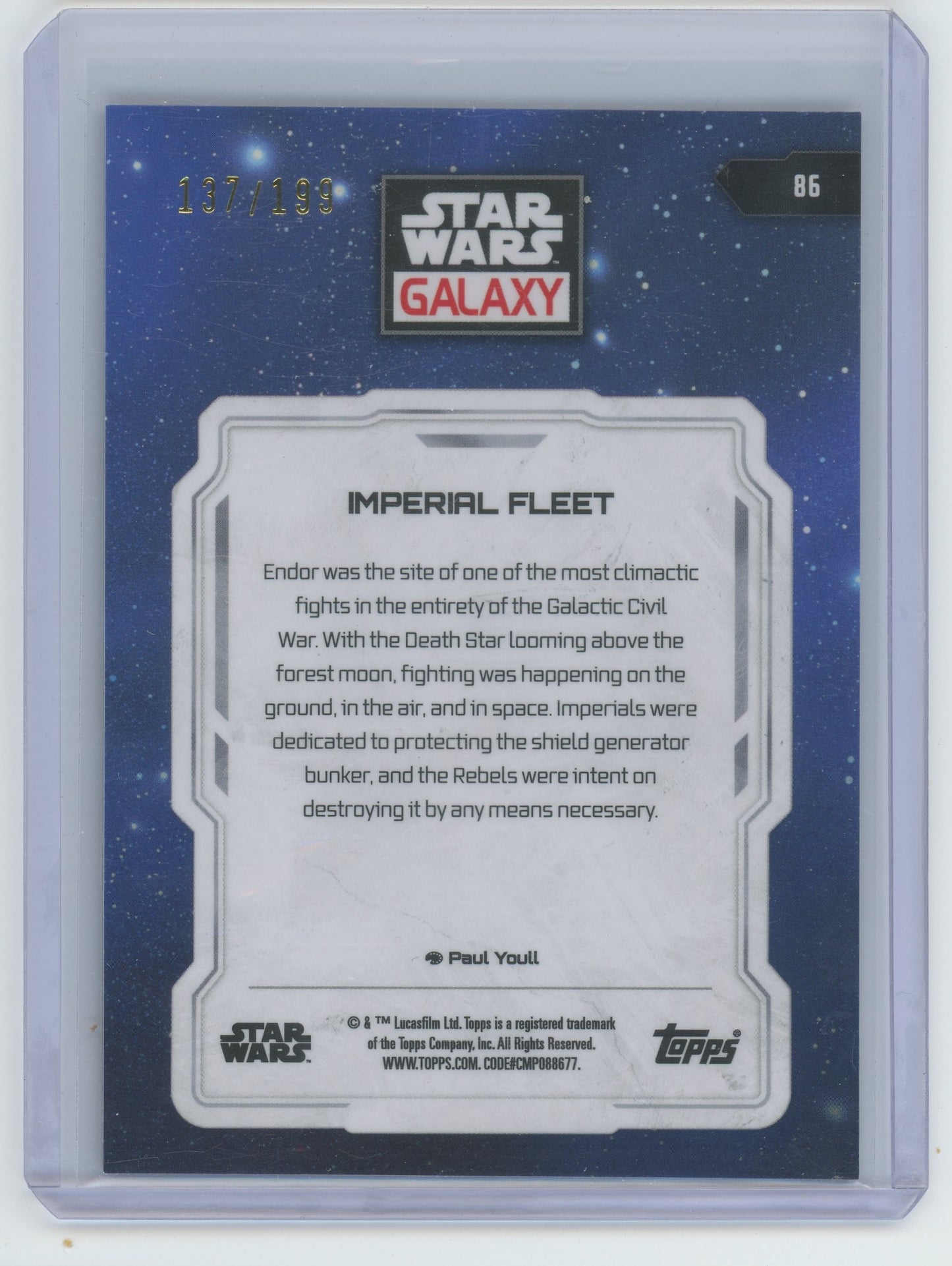 Star Wars Galaxy Imperial Fleet 137/199 #86
