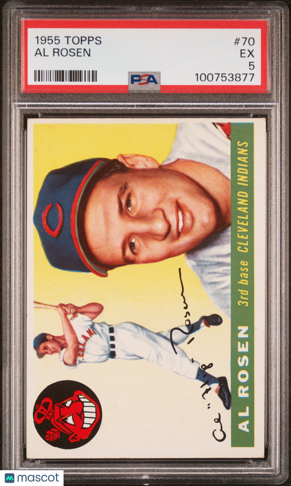 1955 Topps #70 Al Rosen Cleveland Indians PSA 5