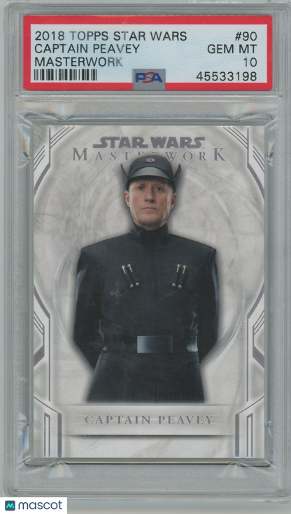 2018 Topps Star Wars Masterwork Captain Peavey #90 PSA 10