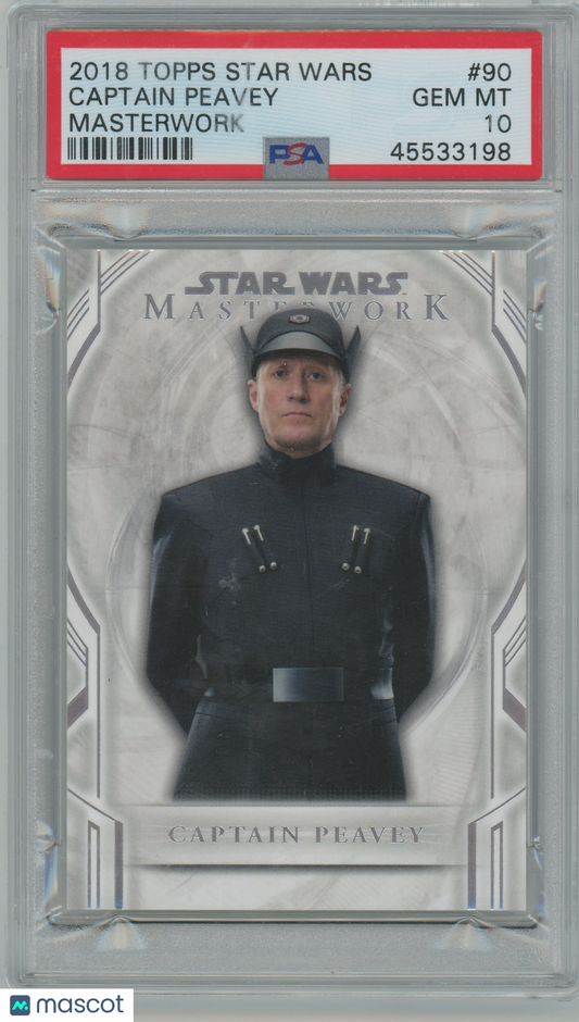 2018 Topps Star Wars Masterwork Captain Peavey #90 PSA 10