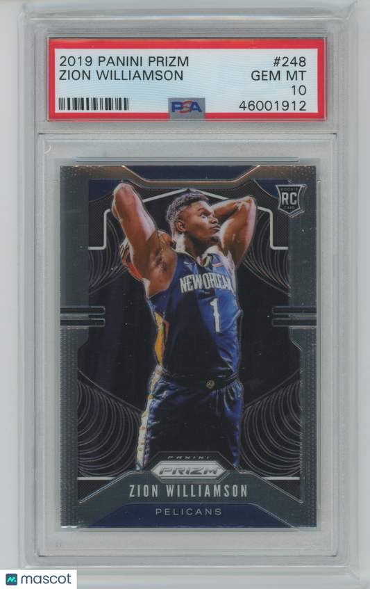 2019 Panini Prizm Zion Williamson #248 ROOKIE PSA 10