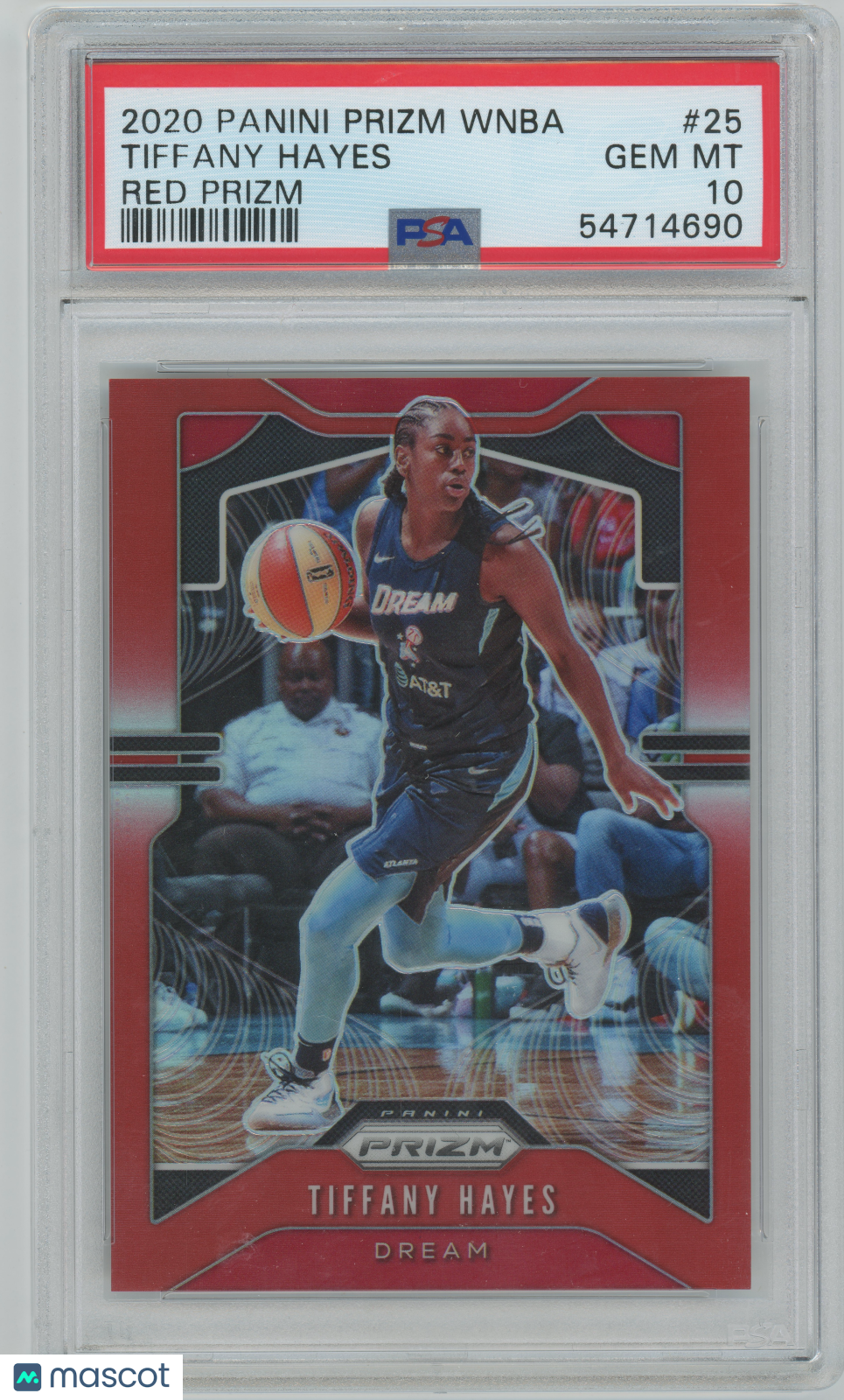 2020 Prizm WNBA Red Prizm /275 - #25 Tiffany Hayes - Dream /275 - PSA 10