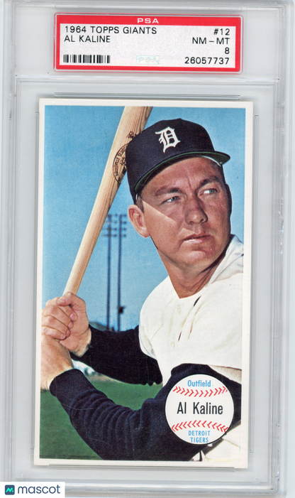 1964 Topps Giants Al Kaline #12 PSA 8