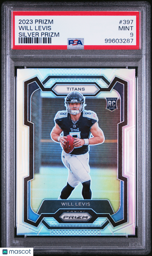 2023 Panini Silver Prizm #397 Will Levis Titans RC Rookie PSA 9 MINT - ROOKIE