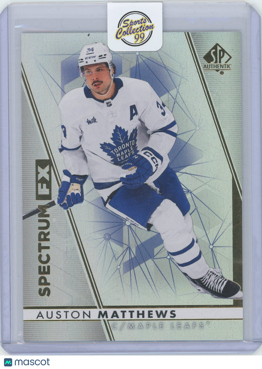 2023 2022-23 SP Authentic Hockey Auston Matthews #S-94 Silver Refractor