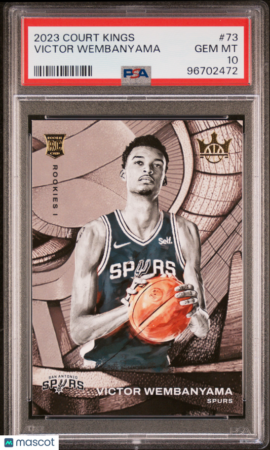 2023 Panini Court Kings Victor Wembanyama ROOKIE #73 PSA 10