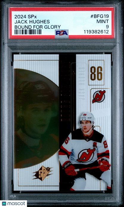 2024 SPX Hockey - Jack Hughes #BFG19 - Bound For Glory - PSA 9