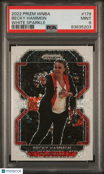 2022 Prizm WNBA - Becky Hammon #179 - White Sparkle SSP - PSA
