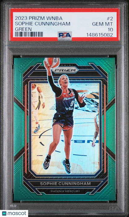 2023 Prizm WNBA - Sophie Cunningham #2 - Green - PSA 10