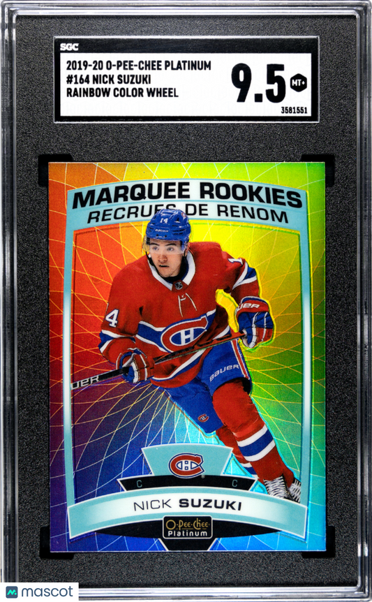 2019 O-Pee-Chee Platinum Nick Suzuki #164 Rainbow Color Wheel SGC 9.5